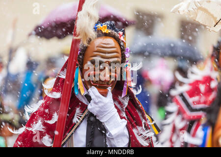 DEU, Deutschland, Rottweil,  12.02.2018:  Rottweil, the old town is famous for its medieval center and for its traditional carnival, Swabian-Alemannic Stock Photo