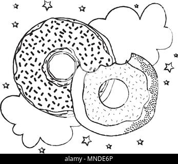 delicious donuts icon pop art Stock Vector Image & Art - Alamy