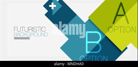 Square shapes banner design, geometric abstract background. Square shapes banner design, geometric abstract background. Vector business slogan, infographics or presentation template Stock Vector