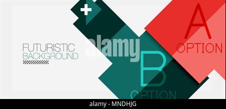 Square shapes banner design, geometric abstract background. Square shapes banner design, geometric abstract background. Vector business slogan, infographics or presentation template Stock Vector