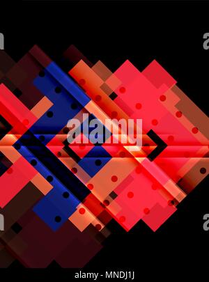 Color arrows on black background. Color arrows on black background. Vector illustration Stock Vector