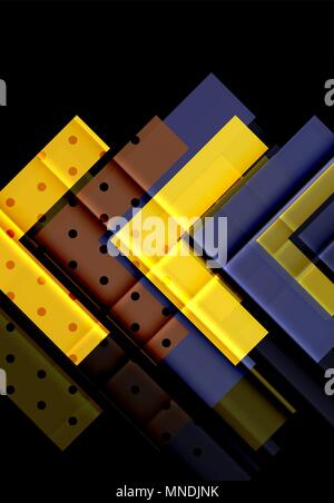 Color arrows on black background. Color arrows on black background. Vector illustration Stock Vector