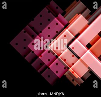 Colorful triangles and arrows on dark background. Colorful triangles and arrows on dark background. Vector illustration Stock Vector