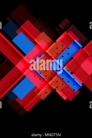 Color arrows on black background. Color arrows on black background. Vector illustration Stock Vector