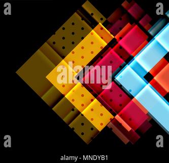 Color arrows on black background. Color arrows on black background. Vector illustration Stock Vector