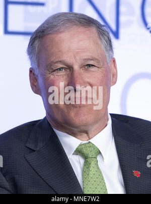 Washington, District of Columbia, USA. 15th May, 2018. Governor Jay Inslee (Democrat of Washington) appears on a panel at the Center for American Progress' 2018 Ideas Conference at the Renaissance Hotel in Washington, DC on Tuesday, May 15, 2018.Credit: Ron Sachs/CNP. Credit: Ron Sachs/CNP/ZUMA Wire/Alamy Live News Stock Photo