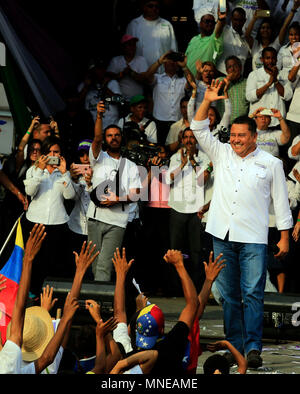 Valencia, Carabobo, Venezuela. 16th May, 2018. May 16, 2018. Javier Bertucci, evangelical pastor and presidential candidate, participates in the closing ceremony for the presidency of Venezuela, in the city of Valencia, Carabobo state. Photo: Juan Carlos Hernandez Credit: Juan Carlos Hernandez/ZUMA Wire/Alamy Live News Stock Photo