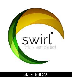 Digital techno swirl circle business icon. Digital techno swirl circle business icon, clean premium concept Stock Vector