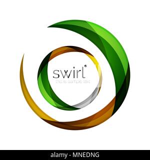 Digital techno swirl circle business icon. Digital techno swirl circle business icon, clean premium concept Stock Vector