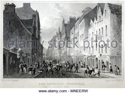 The Canongate, Edinburgh, Scotland, 19th century, from