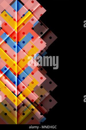 Color arrows on black background. Color arrows on black background. Vector illustration Stock Vector