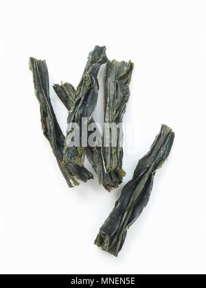 Dried wakame seaweed Stock Photo