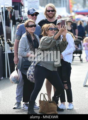 Carrie Ann Inaba goes to the Farmers Markey with family and friends  Featuring: Carrie Ann Inaba Where: Los Angeles, California, United States When: 15 Apr 2018 Credit: WENN.com Stock Photo