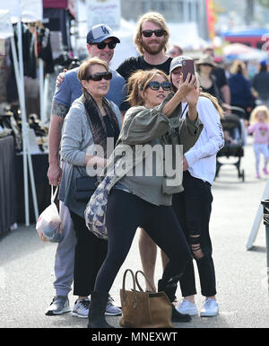 Carrie Ann Inaba goes to the Farmers Markey with family and friends  Featuring: Carrie Ann Inaba Where: Los Angeles, California, United States When: 15 Apr 2018 Credit: WENN.com Stock Photo