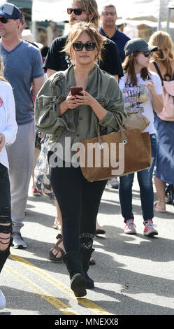 Carrie Ann Inaba goes to the Farmers Markey with family and friends  Featuring: Carrie Ann Inaba Where: Los Angeles, California, United States When: 15 Apr 2018 Credit: WENN.com Stock Photo