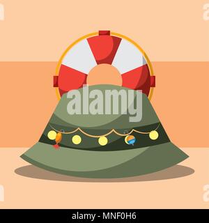 fishing equipment related Stock Vector