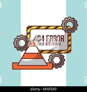 404 error page not found Stock Vector