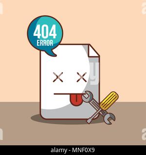 404 error page not found Stock Vector