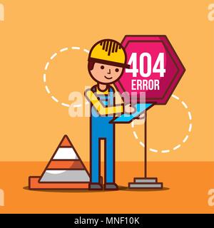 404 error page not found Stock Vector