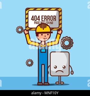 404 error page not found Stock Vector