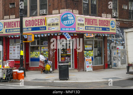Neighborhood grocery bodega on Church Avenue in the Prospect Park South neighborhood of Brooklyn, NY.