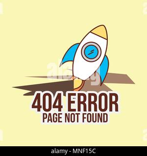 404 error page not found Stock Vector