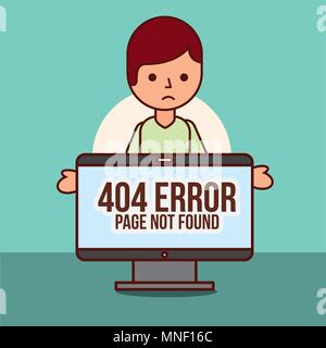 404 error page not found Stock Vector