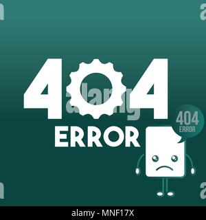 404 error page not found Stock Vector