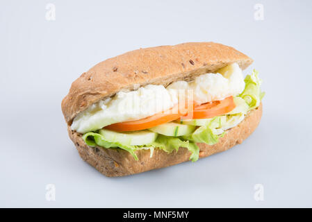 sandwich or tasty egg sandwich on background Stock Photo
