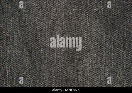 fabric texture of black jeans Stock Photo