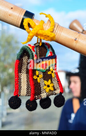 Detail of a bagpipe from Tras-os-Montes. Portugal Stock Photo