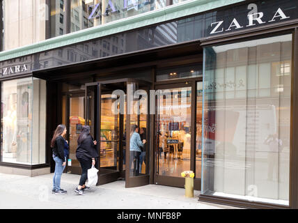 Zara store, Fifth Avenue, New York city USA Stock Photo