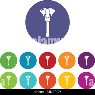 Little zip icon, simple style Stock Vector