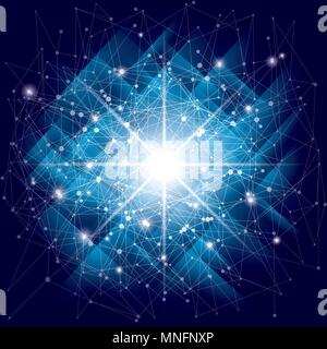 Abstract Technology Background Stock Vector