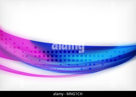 Glossy wave vector background. Glossy wave vector background, vector wavy line with light effects and texture, digital hitech futuristic template. Vector illustration Stock Vector