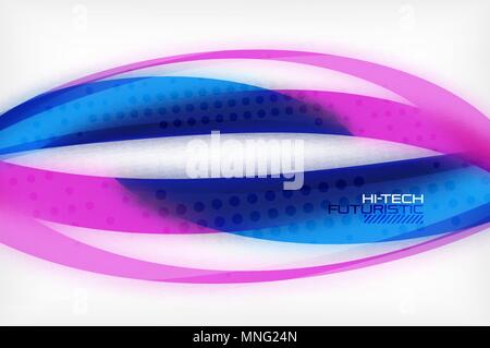 Glossy wave vector background. Glossy wave vector background, vector wavy line with light effects and texture, digital hitech futuristic template. Vector illustration Stock Vector