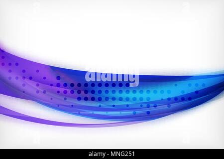 Glossy wave vector background. Glossy wave vector background, vector wavy line with light effects and texture, digital hitech futuristic template. Vector illustration Stock Vector