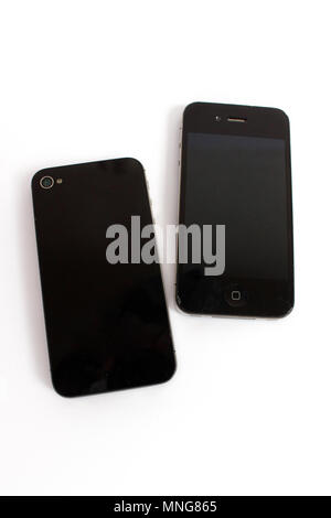 Iphone 4 and i-phone four s, double smatphone Stock Photo