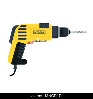 power tools drill Stock Vector