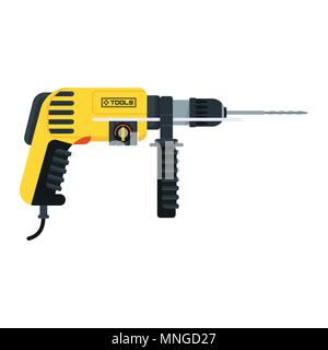 power tools hammer drill Stock Vector