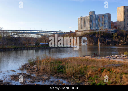 Muscota Marsh in Inwood Hill Park in Upper Manhattan, New York City Stock Photo