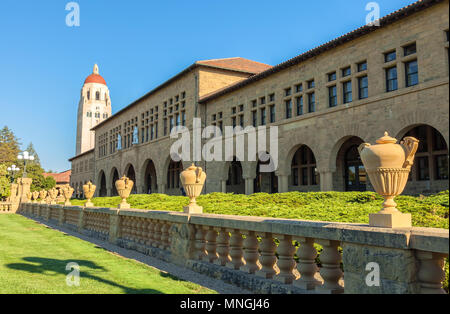 Architectural structures at Stanford University, Palo Alto, California, United States. Stock Photo