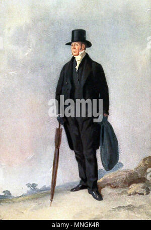 WILLIAM BUCKLAND (1784-1856) English theologian and palaeontologist painted by Richard Ansdell Stock Photo