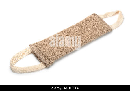 Bath belt scrubber isolated on white Stock Photo