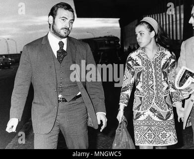 princess maria beatrice of savoy and maurizio arena, 1967 Stock Photo