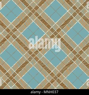 Fabric with scratch lines. Abstract Seamless Pattern. Surface texture. Grungy tartan. Brush strokes. Pattern fills. Abstract backdrop. Simple checkere Stock Vector