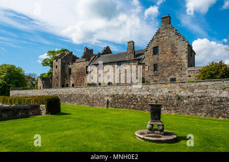 Aberdour Castle in Fife Scotland UK Stock Photo