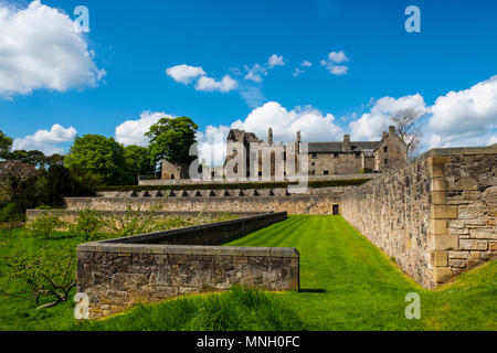 Aberdour Castle in Fife Scotland UK Stock Photo