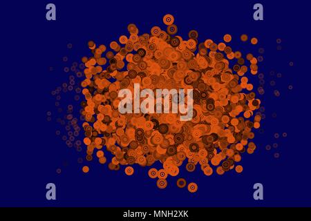 Modern geometrical circles, bubbles, sphere or ellipses background pattern abstract. Vector illustration graphic. Stock Vector