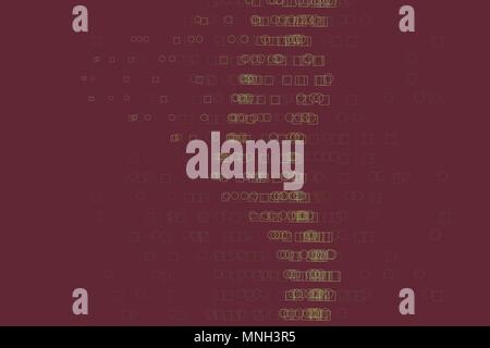 Conceptual background ellipse & square box pattern for design. Vector illustration graphic. Stock Vector